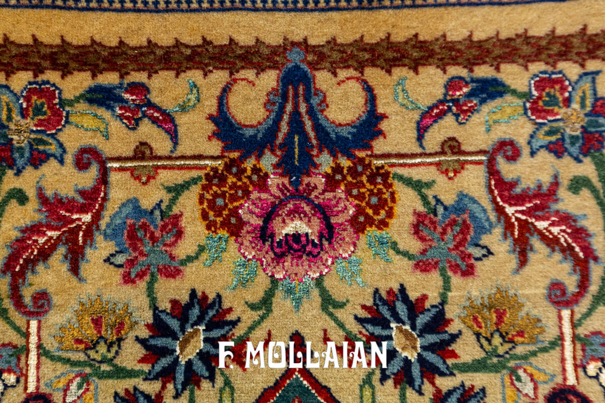 Antique Tehran Part Silk Rug n°:268990